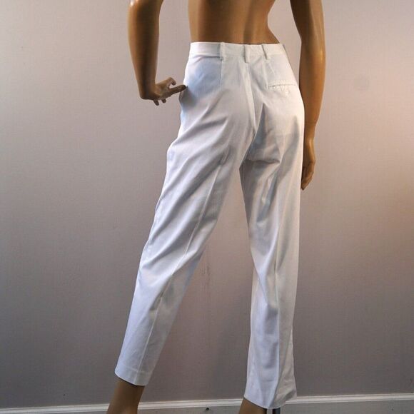 Vintage Leon Levin White Capri Dress Style Pants Womens Size Small - Picture 2 of 8